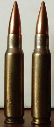 Zwei Patronen .308 Winchester/7.62x51 mm
